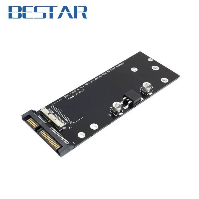 PCBA 17 + 7pin SSD HDD a SATA 22Pin unidad de cartucho de disco duro para Macbook Air Pro MD223 MD224 MD231 MD232 SSD