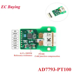 Módulo AD7793 PT100 y Termopar K de Alta Precisión SPI
