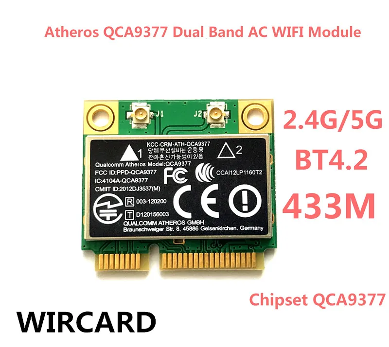 Módulo WIFI de doble banda, adaptador mini PCI-E, CA, QCA9377, 2,4G/5G