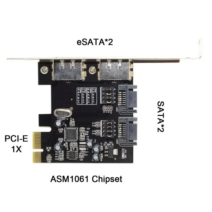 Adaptador PCI-E 4 Puertos SATA 3.0 6Gbps - imagen 3