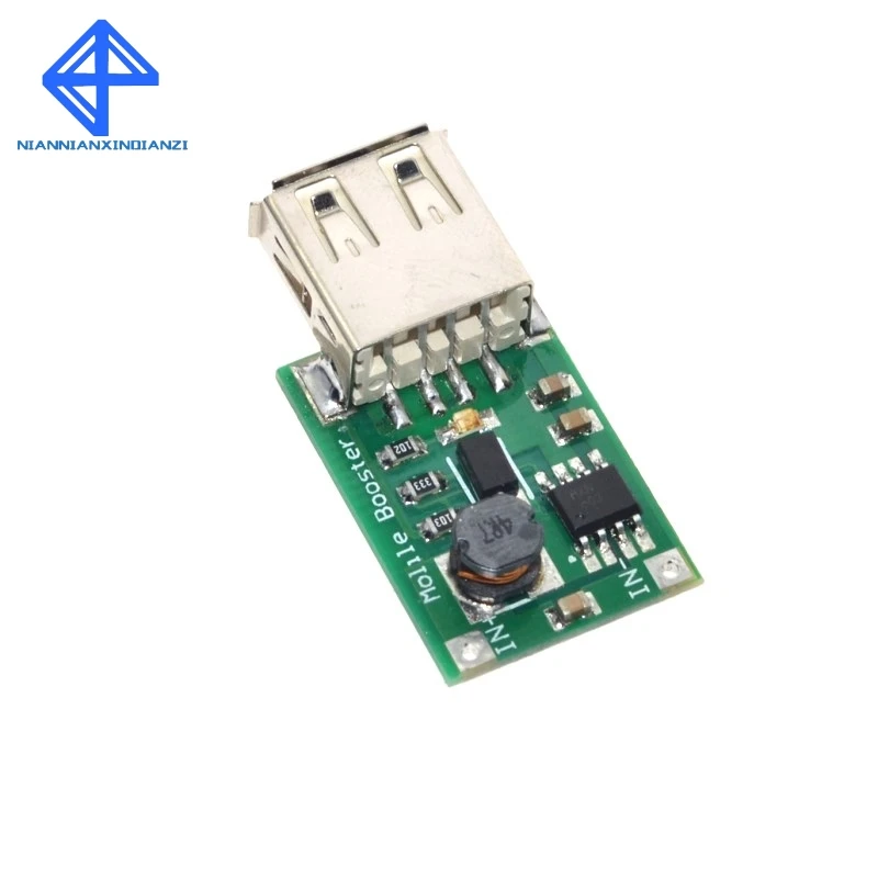 5 unids/lote de cargador de salida USB de CC 3V a 5V, módulo de potencia de aumento, Mini convertidor de refuerzo de DC-DC - imagen 4