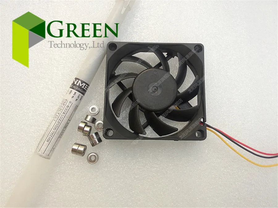 Nuevo Rodamiento de bolas 7015 ventilador de 70MM 70x70x15mm ventilador de refrigeración de CPU 12V 0.2A con 3 pines - imagen 4