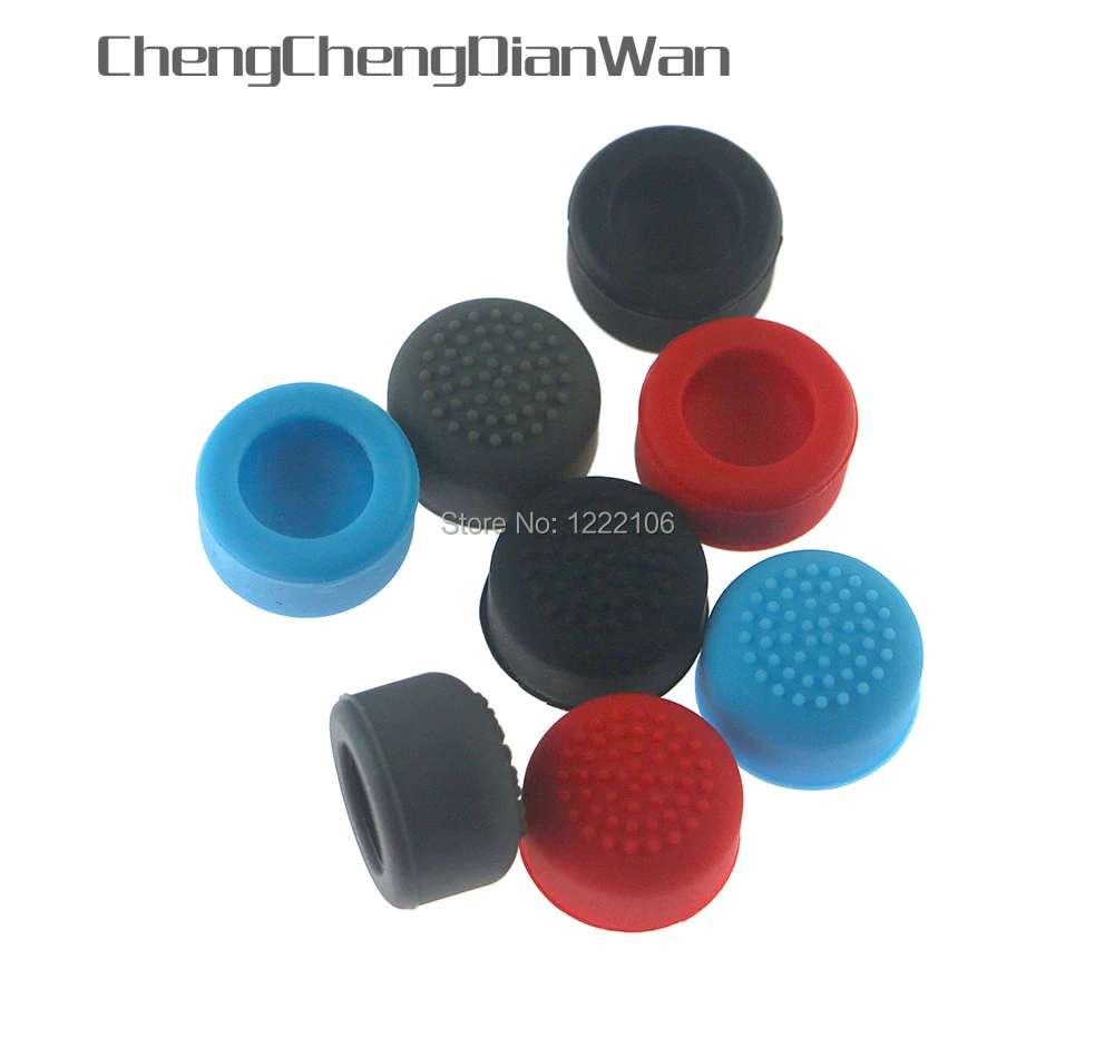 4 Uds. Tapas de agarre de silicona para pulgar, funda de Joystick analógico para interruptor NS NX, extensor de controlador