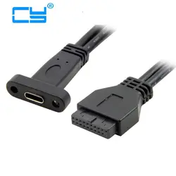 Adaptador USB-C a USB 3.1 20 Pines Placa Base
