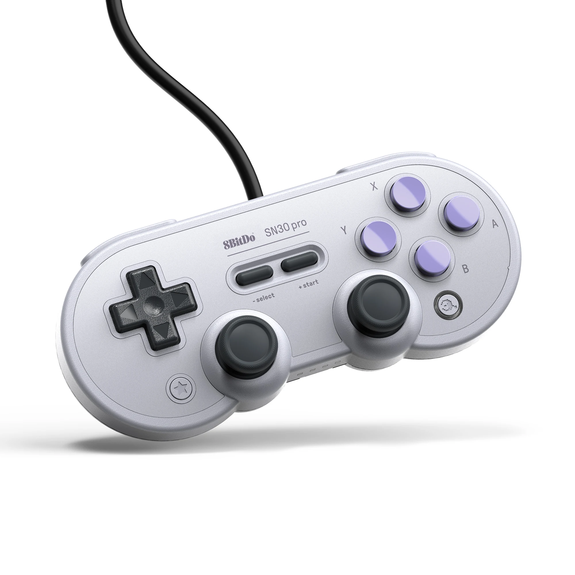 AKNES 8bitdo-mando con cable SN30 Pro, USB, para PC, NS, Raspberry Pi Steam, con vibración basculante, Windows, Android, macOS - imagen 2