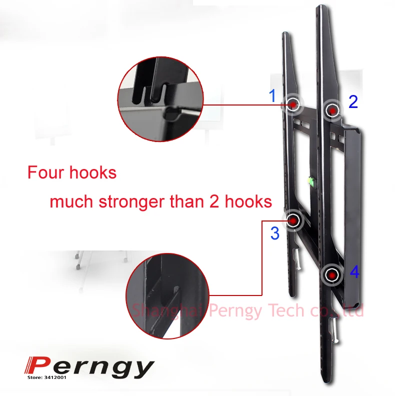 PTB-906SF 60kg vesa 400x400 soporte de pared de TV fijo de metal Universal para tv 23 "-55" pantalla plana LCD LED TV mecanismo de vida - imagen 4