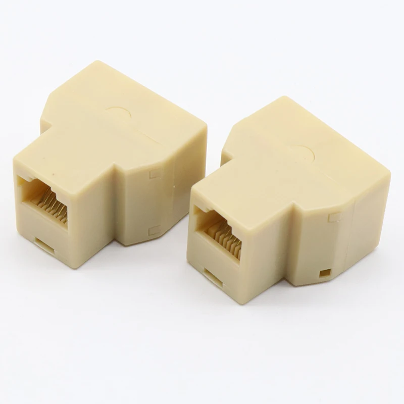 Conector divisor RJ45 para ordenador portátil y PC, adaptador divisor de red modular, CAT5, CAT6, LAN, 8P8C, RJ-45 - imagen 5