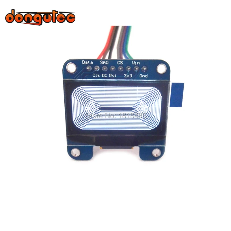 1,3" SSD1306 128x64 I2C/SPI OLED módulo pantalla gráfica blanca monocromática