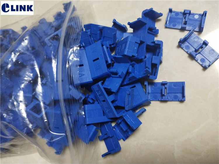 SC dúplex AB Clip 100 pares para conector SC dx verde azul gris plástico SC accesorio de fibra óptica piezas ftth ELINK