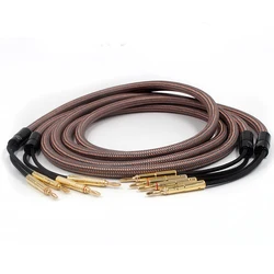 Cable Altavoz Accuphase OCC Banana Dorado Alta Fidelidad