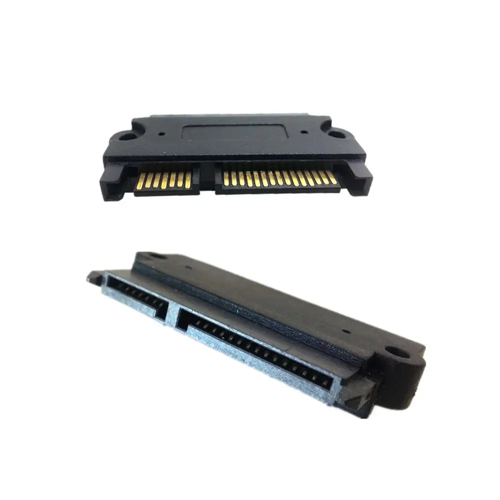 2 unids/lote SATA 7 + 15 venta al por mayor Slimline alta calidad 22 pines macho a hembra adaptador de extensión convertidor - imagen 3