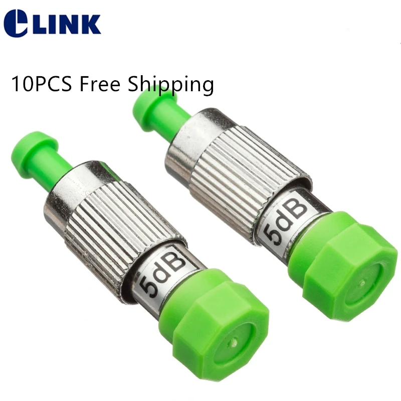 Atenuador de fibra FC/APC FM hembra a macho tipo enchufe 0db-30db 1db 3db 5db 7db ftth atenuador óptico envío gratis ELINK 10 Uds - imagen 2