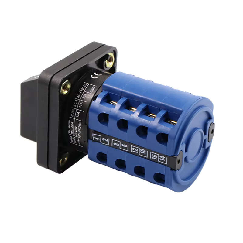 Interruptor Giratorio de Leva Ocho Posiciones – Control Motor Eléctrico