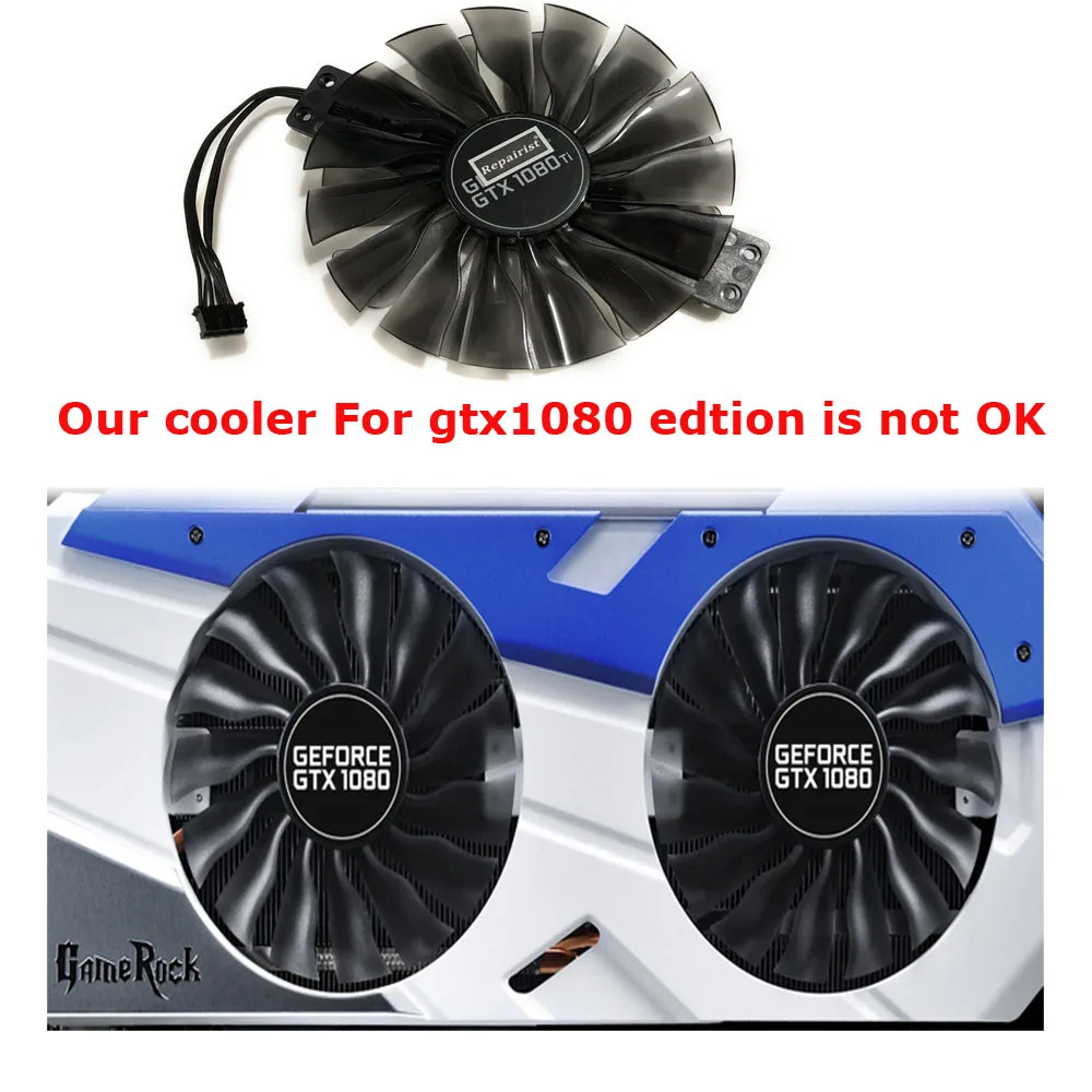 Ventilador GPU Palit GTX 1080 Ti GameRock – Repuesto Enfriador VGA - imagen 2