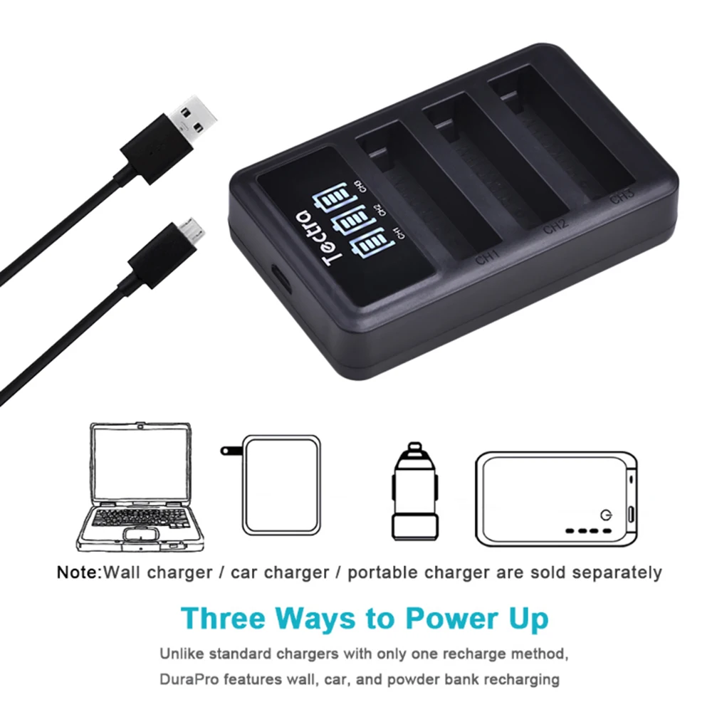 Baterías para cámara Mijia Batería de iones de litio/cargador LED para cámara de acción deportiva Xiaomi MiJia 4k, batería Xiaomi RLDC01FM - imagen 2