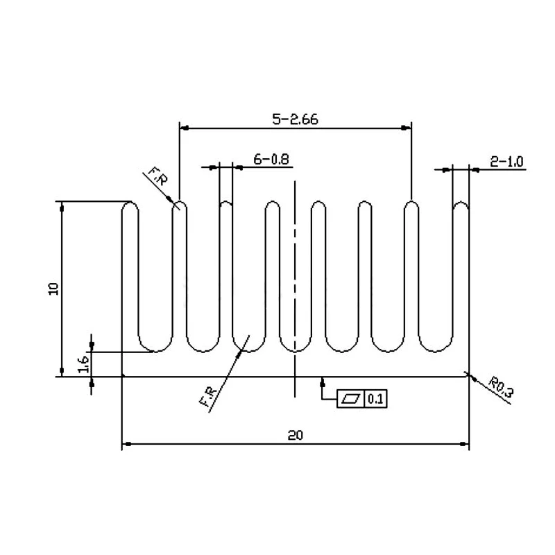 YOUNUON-disipador de calor dorado, aleta de refrigeración, radiador, enfriador negro, 20x20x10mm, 10 piezas - imagen 5