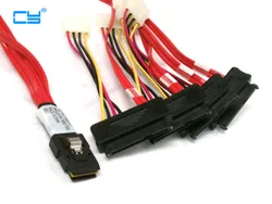 Cable Extensión SAS Mini SFF-8087 a SFF-8482 con Power - 100cm