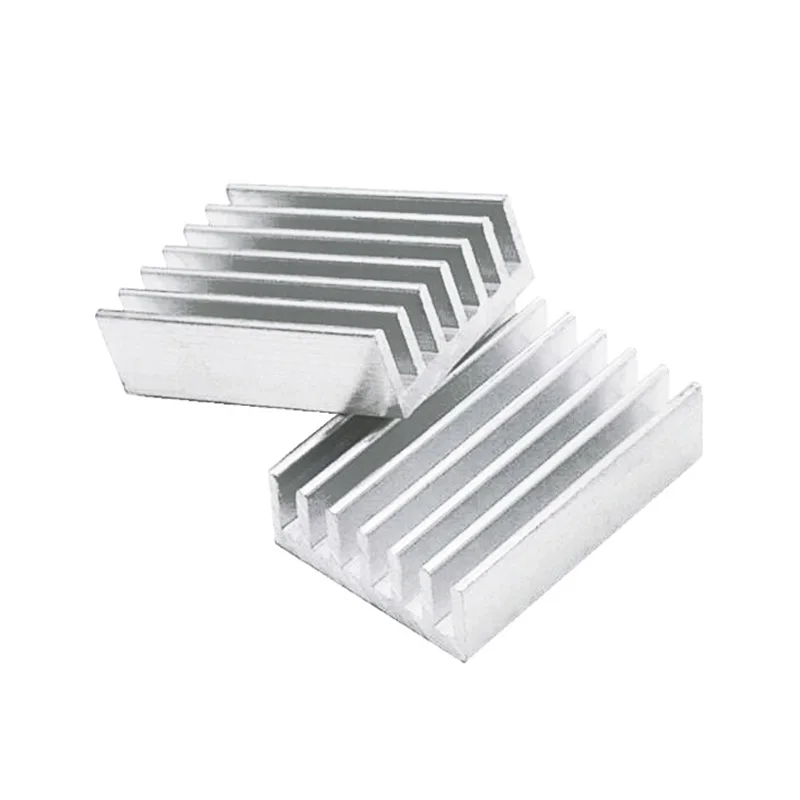 50 Uds YOUNUON aluminio 20x14x6mm disipador de calor aleta del radiador disipador de calor tono plateado viene con cinta 3M - imagen 3