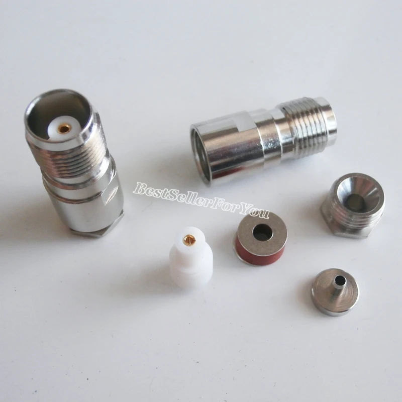 Abrazadera de conector hembra TNC RG58 RG142 LMR195 RG400, 1 pieza, cable recto, conector RF - imagen 4