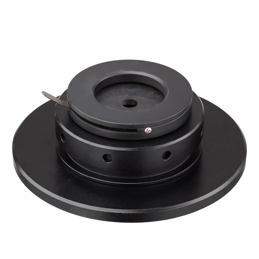 AmScope Condensador Darkfield con Iris para Microscopios Estéreo