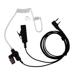 ALLOYSEED Auriculares PTT para radios Kenwood Baofeng UV-5R BF-888S