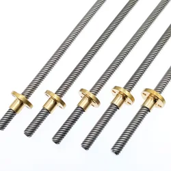 Tornillo de avance T8 250mm para guía lineal impresoras 3D con tuerca