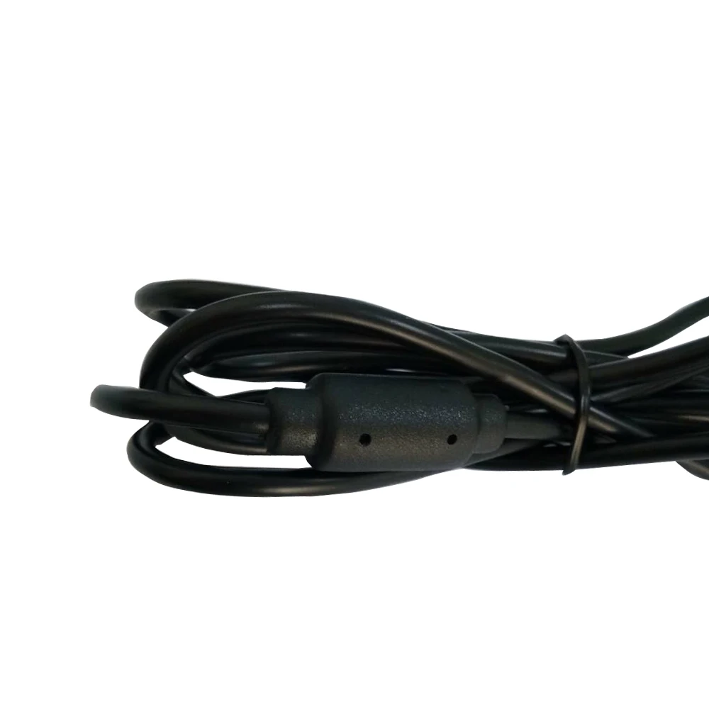 Cable de datos de carga usb negro de 1,8 M con anillo magnético, microlínea usb para mando de PS4 y mando de PS4, 50 Uds.