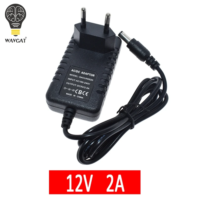 Adaptador de corriente de 100-240V CA a CC, 5V, 12V, 1A, 2A, 3A, 0.5A, enchufe europeo, 5,5mm x 2,5mm, enchufe de CC, Micro USB para Arduino - imagen 2