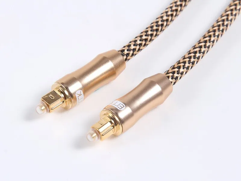 Cable de Audio Toslink de fibra óptica Digital dorada, 1/1,5/1,8/3/5 / 8 / 10 / 15 / 20 / 25/30/metros, od6.0 mm - imagen 4