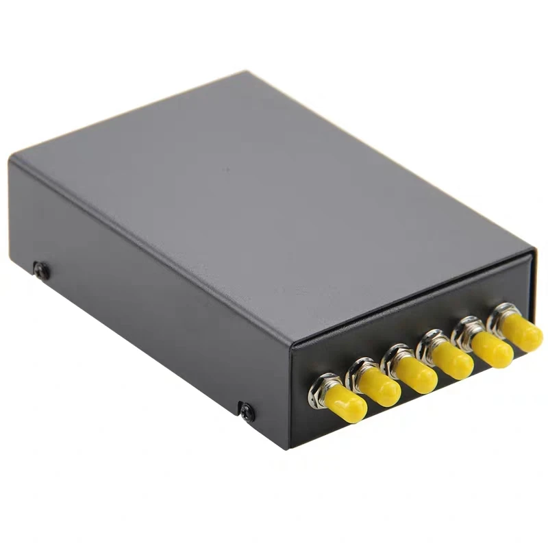 Caja de terminales FTTH, 6 núcleos, incluye coleta ST y adaptador FTTX SPCC, panel de conexión de fibra óptica de 6 puertos, red SM ELINK de 1,0mm de espesor - imagen 2