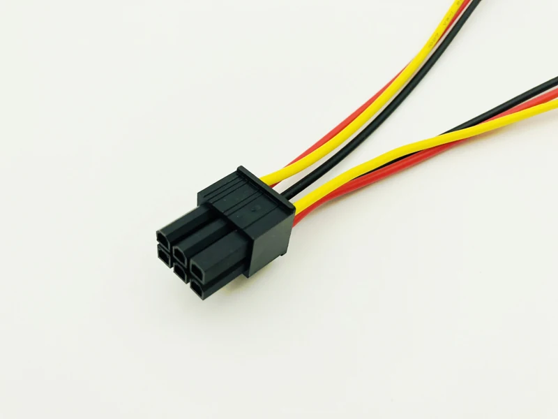 5 unids/lote Dual 4 pines a 6 pines Molex PCI-E tarjeta gráfica externa adaptador convertidor de Cable de alimentación de alta calidad para minería BTC - imagen 4