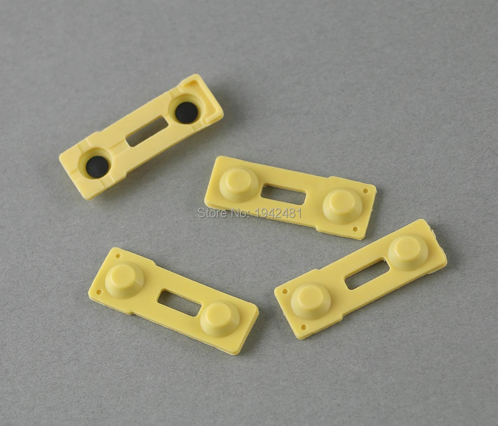 50 Uds L2 R2 almohadillas de silicona de goma conductora para reparación de controlador PS2 para Playstation 2 mango una versión de reemplazo - imagen 2