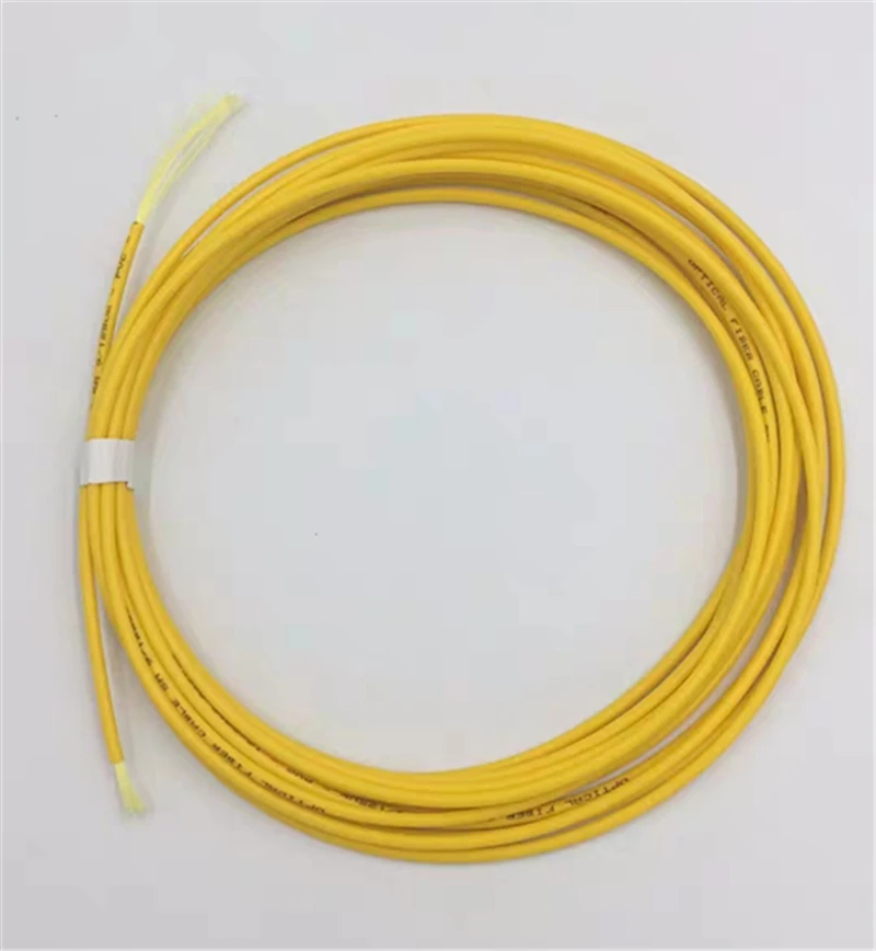 Cable de fibra óptica 3000mtr 9/125um G652D 3,0mm Simplex cable de conexión de fibra amarilla monomodo ftth cable óptico SM SX 3 km/rollo ELINK - imagen 4