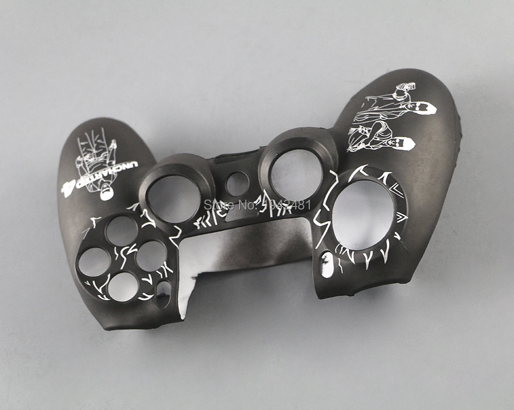 Protector de patrón de juego de goma de silicona suave Gamepad mango funda de piel para controlador PS4 mango consola - imagen 5