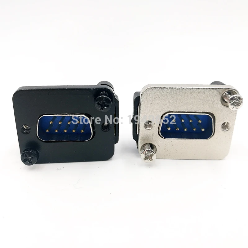 Conector de cable de datos DB9, enchufe VGA, montaje de Panel, conector tipo D, puerto de 9 pines, adaptador macho hembra DP9 - imagen 2