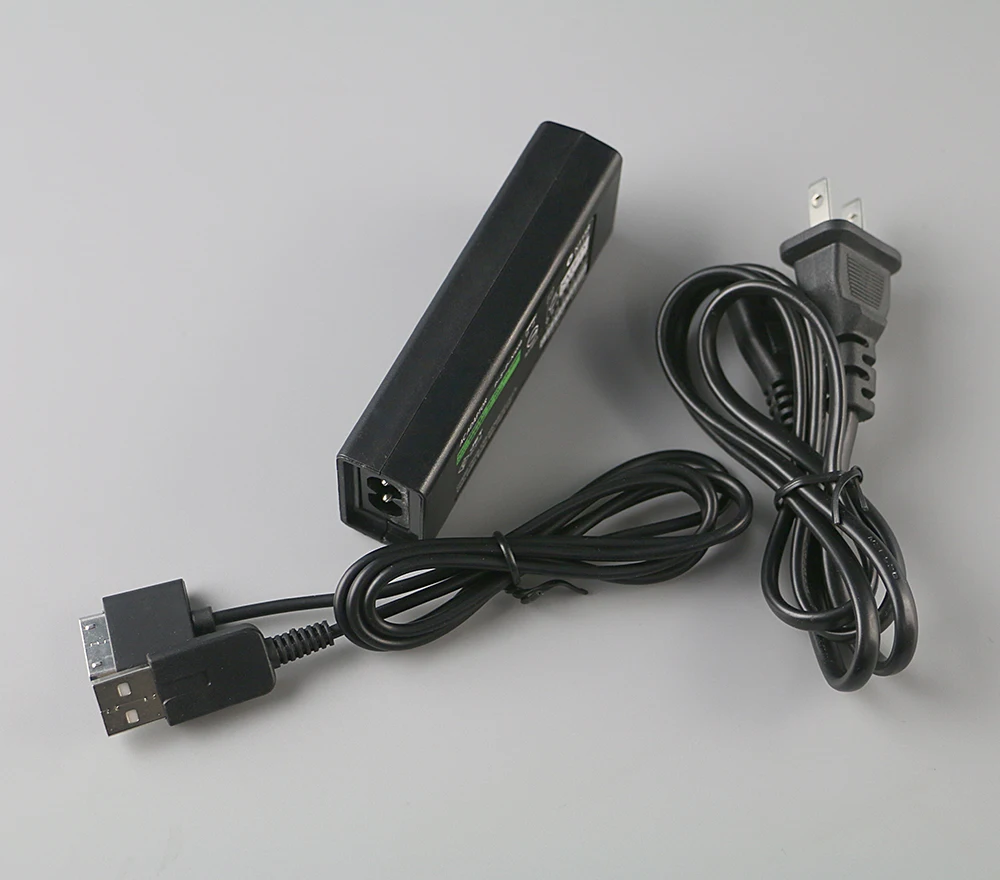 20 juegos UE/EE. UU. enchufe pared del hogar cargador USB fuente de alimentación adaptador de CA para PlayStation portátil PSP Go pspgo Cable de carga Cable de datos - imagen 4