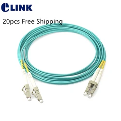 ELINK Cable Fibra Óptica LC-LC Dúplex 10m OM3/OM4