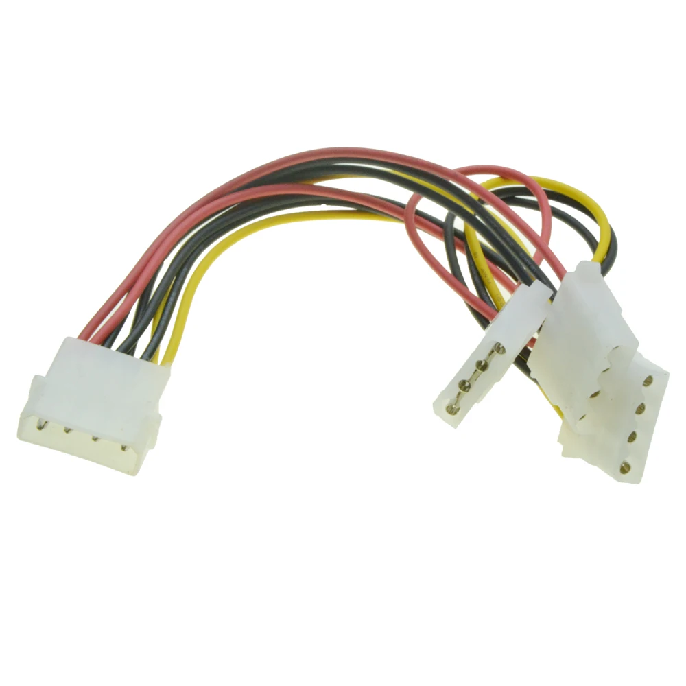 Cable de alimentación Molex de 4 pines, multiplicador de puerto de alimentación IDE, conector D Y divisor, Cable de extensión, 1 a 3 puertos hembra - imagen 3
