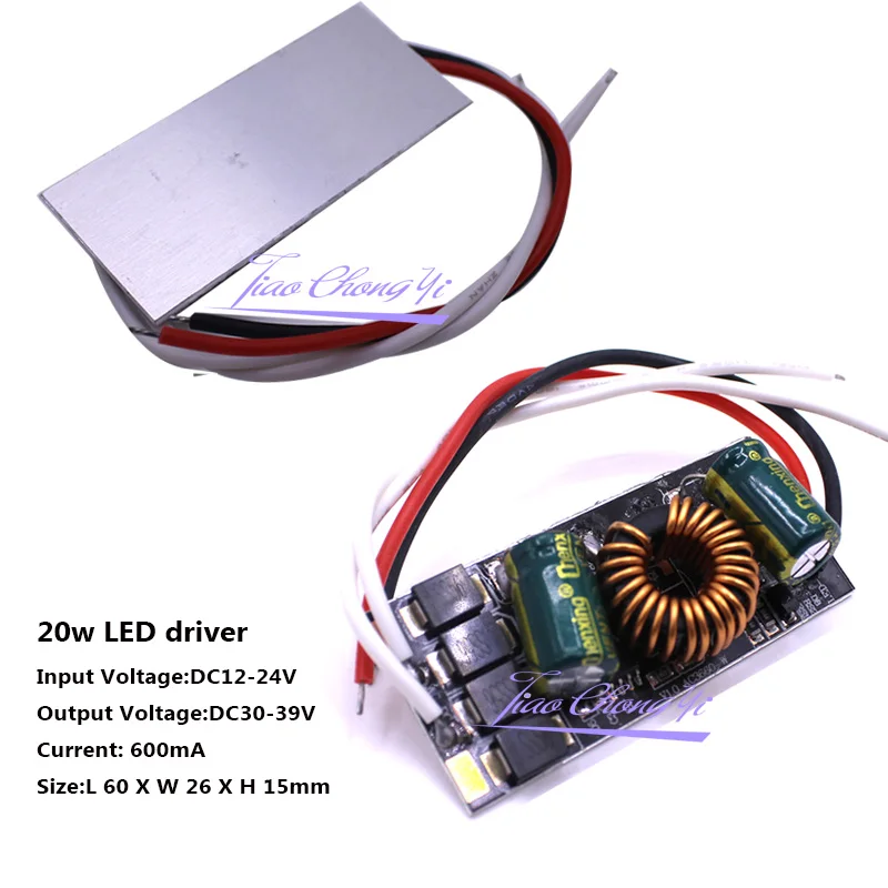 DC12V-24V de Controlador LED de alta potencia, fuente de Controlador LED de corriente constante, Chips de luz, transformadores de iluminación LED, 10W, 20W, 30W, 50W - imagen 3