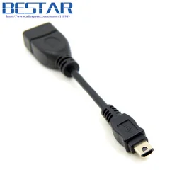 Cable USB 2.0 OTG Mini A Macho a Hembra para Handycam y PDA