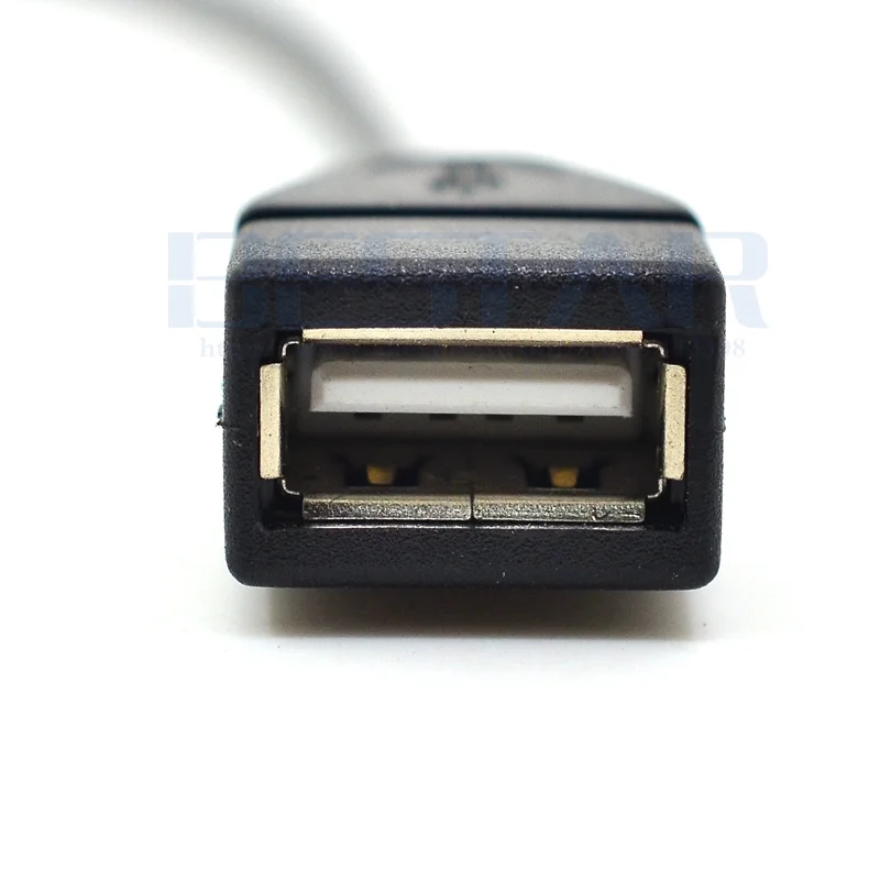 20CM 90 grados derecha, izquierda, arriba y abajo en ángulo Micro USB 2,0 5 pines macho a USB 2,0 A hembra adaptador de conector de extensión cable OTG - imagen 3