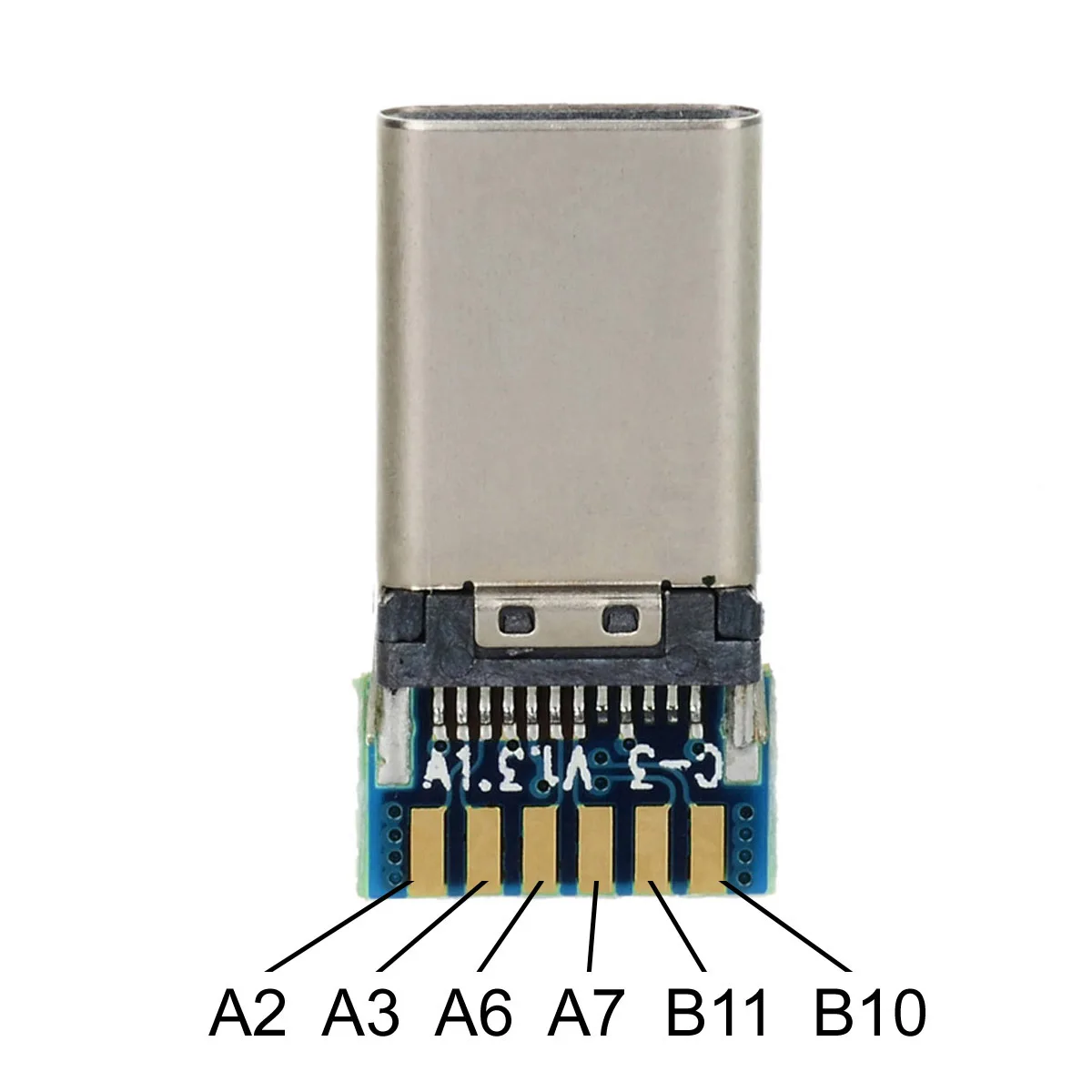 Conector USB-C Macho SMT 24 Pines para PCB