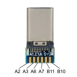 Conector USB-C Macho SMT 24 Pines para PCB