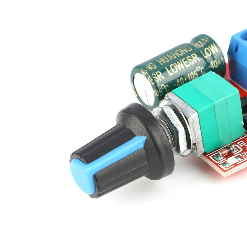 Módulo controlador de velocidad de Motor, regulador de velocidad de 5V-28V, 5A, 90W, interruptor de placa de ajuste de 24V, Mini PWM DC-DC - imagen 4