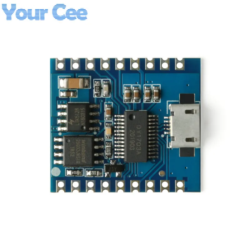 10 uds/1 unidad DY-SV17F reproductor de MP3 módulo de voz 4MB Flash reproducción de voz 8 canales IO disparador puerto serie Control USB descargar pestañas - imagen 5