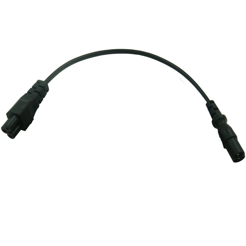 Cable de alimentación de CA corto de 20cm IEC 320 C8 2 pines macho a IEC320 C5 hembra adaptador de hoja de trébol para ordenador portátil adaptador de corriente - imagen 4