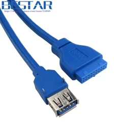 Panel USB 3.0 hembra 20 pines para placa base