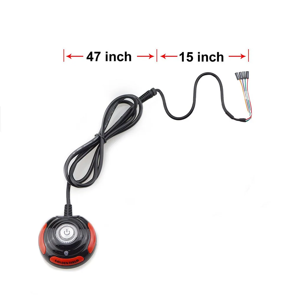 Caja de ordenador de escritorio de 1,6 m, fuente de alimentación de placa base, reinicio de encendido/apagado, interruptor de Reinicio de botón HDD con Cables - imagen 3