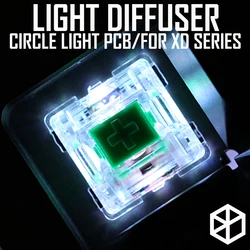 XD Halo RGB Luz Circular Teclado Mecánico – Control PCB Difusor