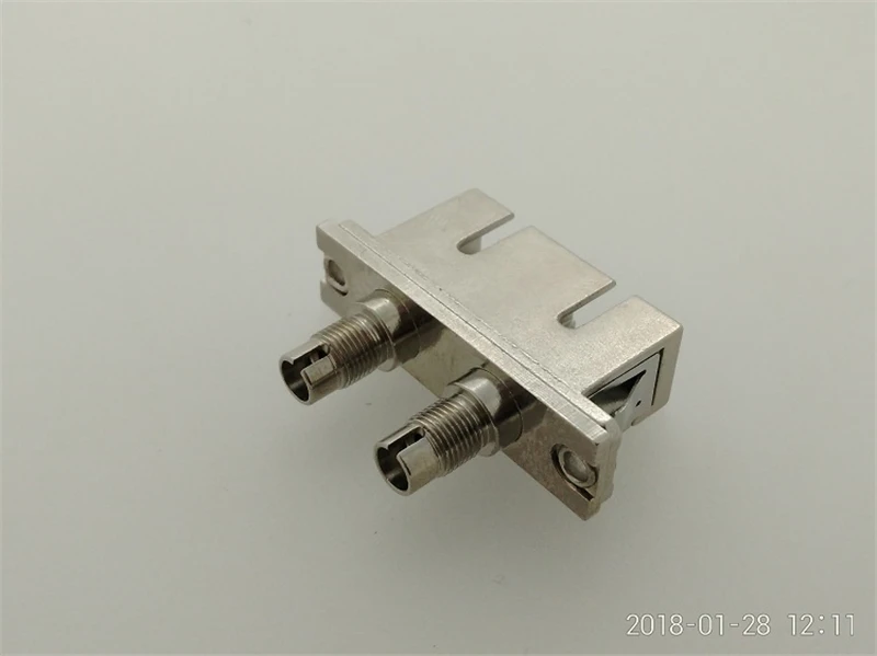 Adaptador de fibra DIN-SC conector híbrido dúplex hembra a hembra SM MM acoplador de carcasa de metal ftth IL 0,2dB envío gratis 5 uds - imagen 3